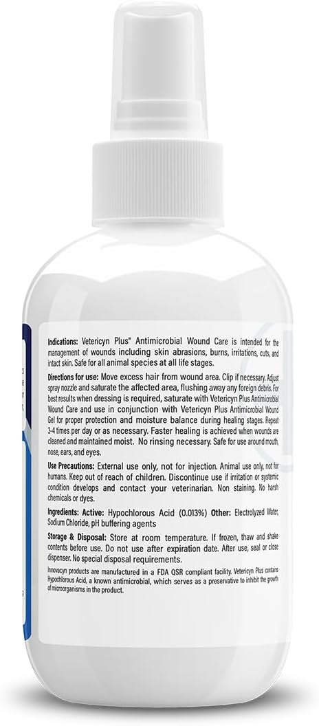 Vetericyn Plus non toxic skin repair spray package for treating puppy abrasions