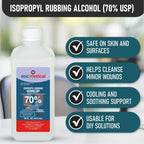 Authentic Epic Medical Supply 70 percent rubbing alcohol bottle for home first aid kits