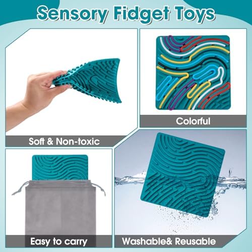 Close up of silicone maze pattern and pegs
