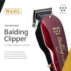 Wahl 5 Star Balding Clipper zero overlap professional blades close up