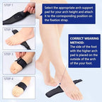 Breathable fabric texture of the Cozyhealth adjustable foot strap.