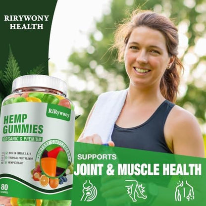 Tropical fruit flavored hemp gummies supplement