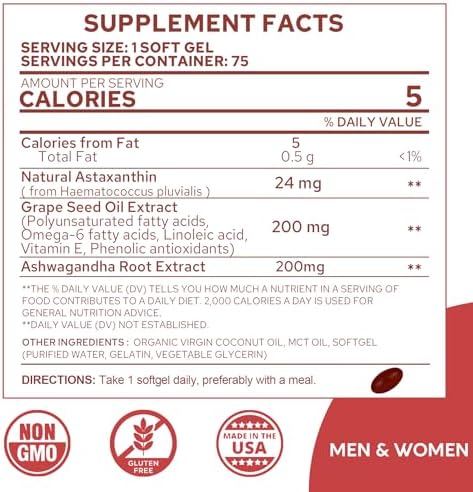 NEVISS Astaxanthin supplement showing the five month supply packaging details.