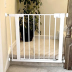 Round safety gate wall pads designed for kids and pet barriers