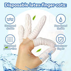 Rolled edge design of protective rubber finger sleeves for electronic repair safety