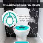 Side profile of foldable toddler toilet seat