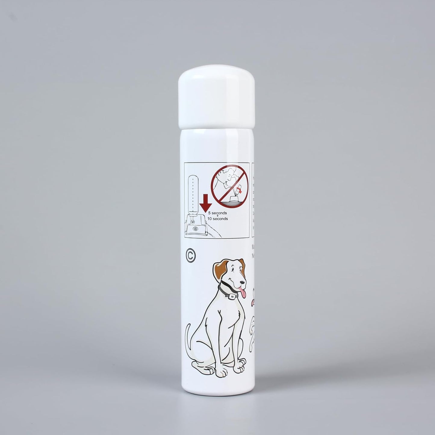 Citronella spray canister with dog training collar icon