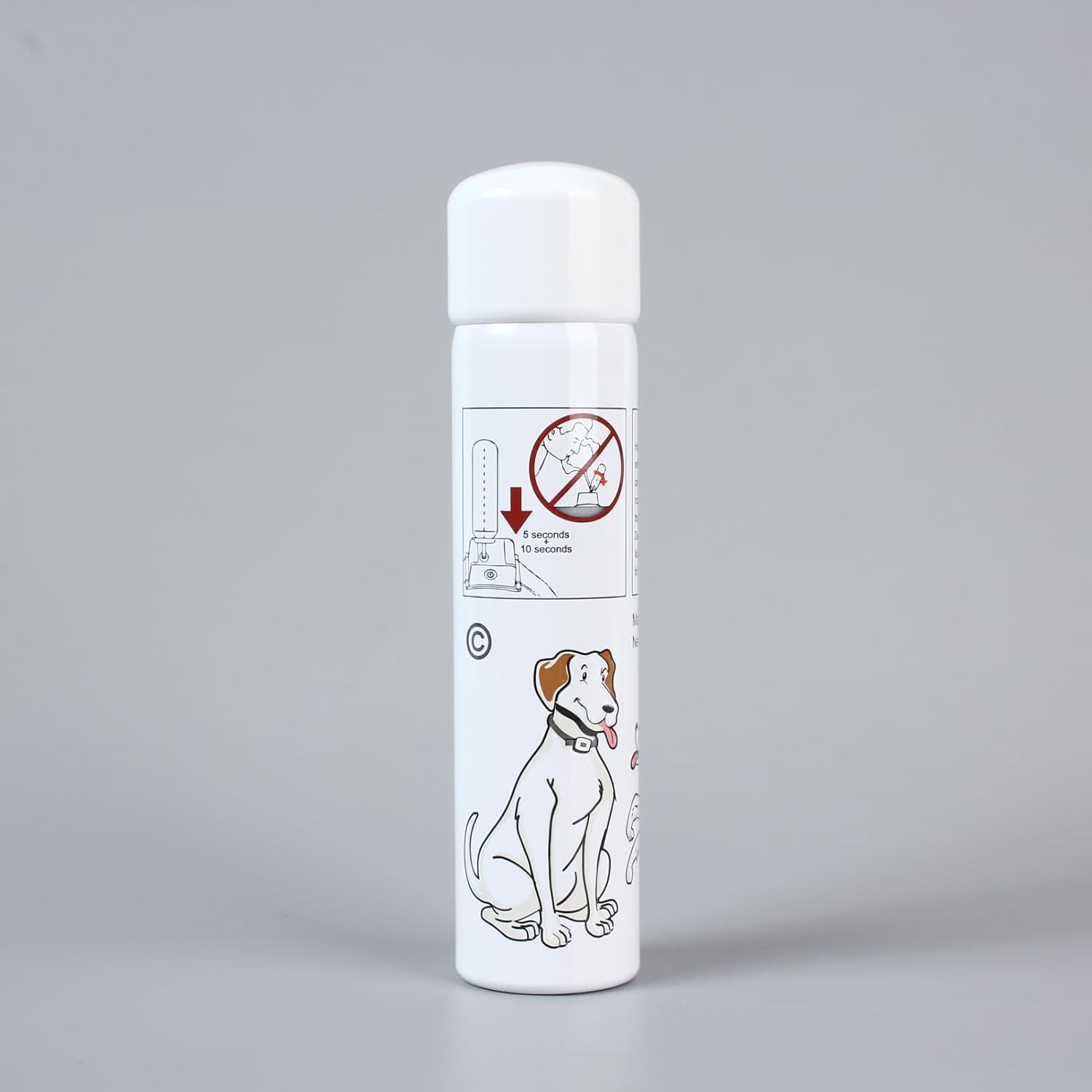Citronella spray canister with dog training collar icon