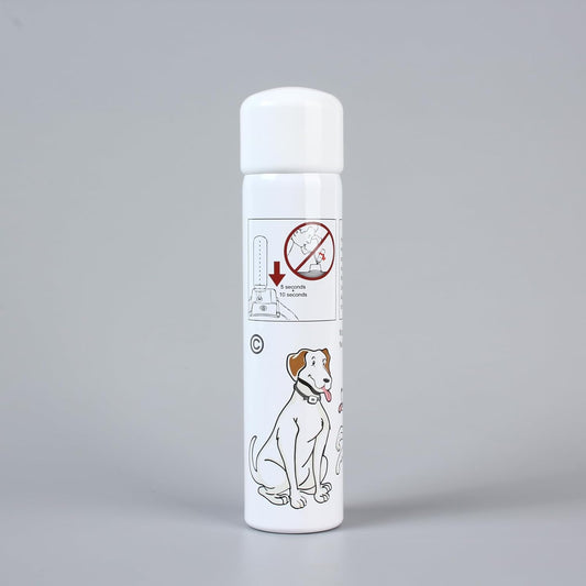 Citronella spray canister with dog training collar icon