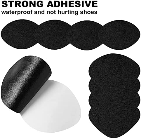 Close up of the breathable and sweat-absorbent texture of the black shoe patches.