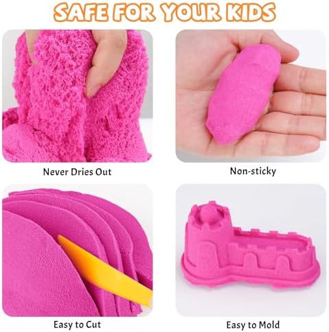 Close up texture of NiToy moldable sensory sand