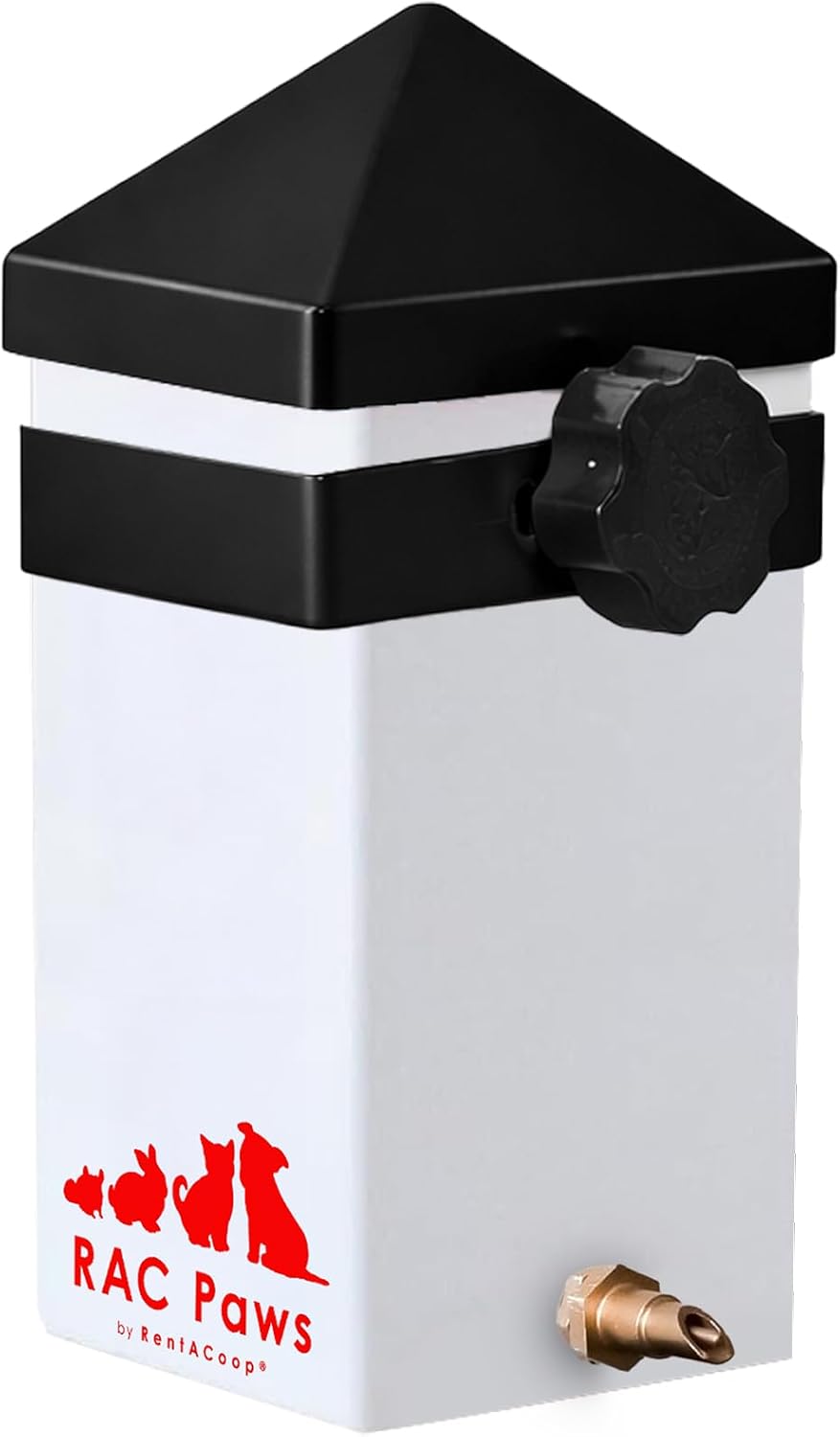 RentACoop 64oz (2 Liter) Small Animal Drinker with Sliding Lid and No-Drip Brass Nozzle - Suitable for Small Pets, Bunnies, Hamsters, Guinea Pigs, Hedgehogs, Rabbits, Chinchillas, Mice and Rats - Image 8