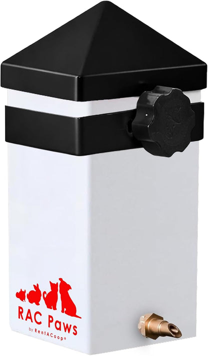 RentACoop 64oz (2 Liter) Small Animal Drinker with Sliding Lid and No-Drip Brass Nozzle - Suitable for Small Pets, Bunnies, Hamsters, Guinea Pigs, Hedgehogs, Rabbits, Chinchillas, Mice and Rats - Image 8