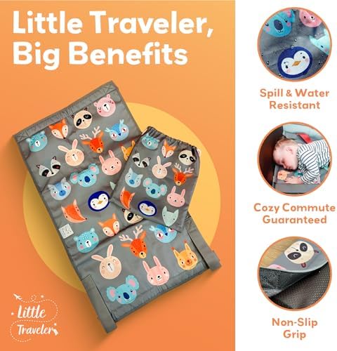 Polyester travel hammock seat extender with colorful animal print for kids