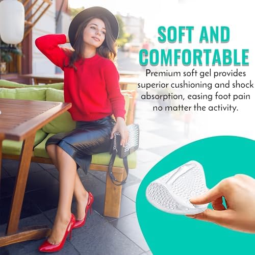 Two pairs of Comfwalk StepEase pads displayed to show the reusable adhesive backing.