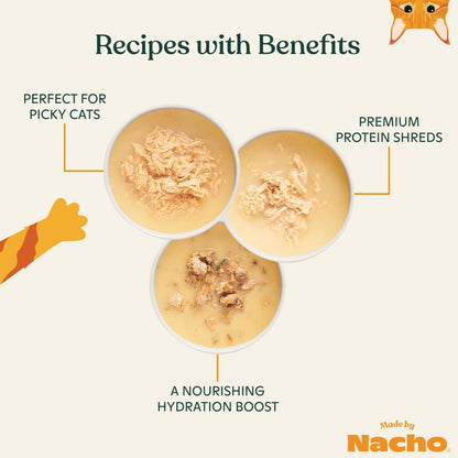 Made By Nacho chicken recipe bone broth pouch for cats