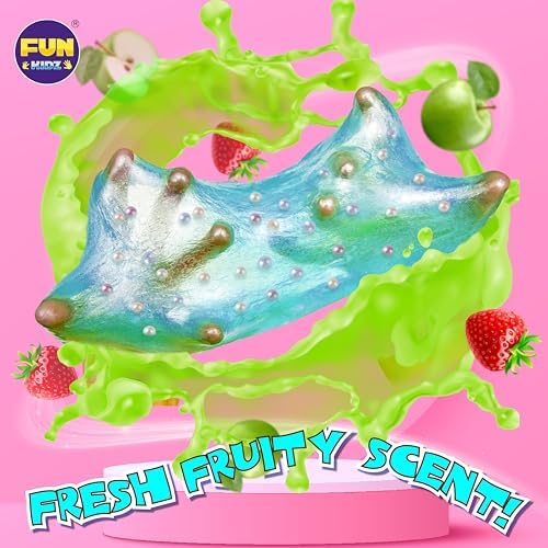 Vibrant pink carrying case of the FUN KIDZ unicorn activity toy showcasing full contents
