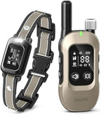 Delupet dog training collar remote control display screen interface showcasing training modes