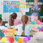VISCOO handheld sensory squeeze ball close up highlighting the compact one point six inch dimensions