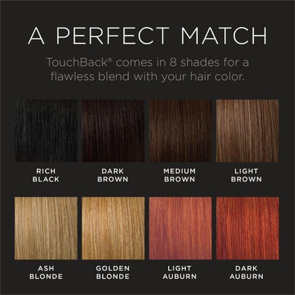 Back label view of the TouchBack Pro Dark Brown marker showing product specifications