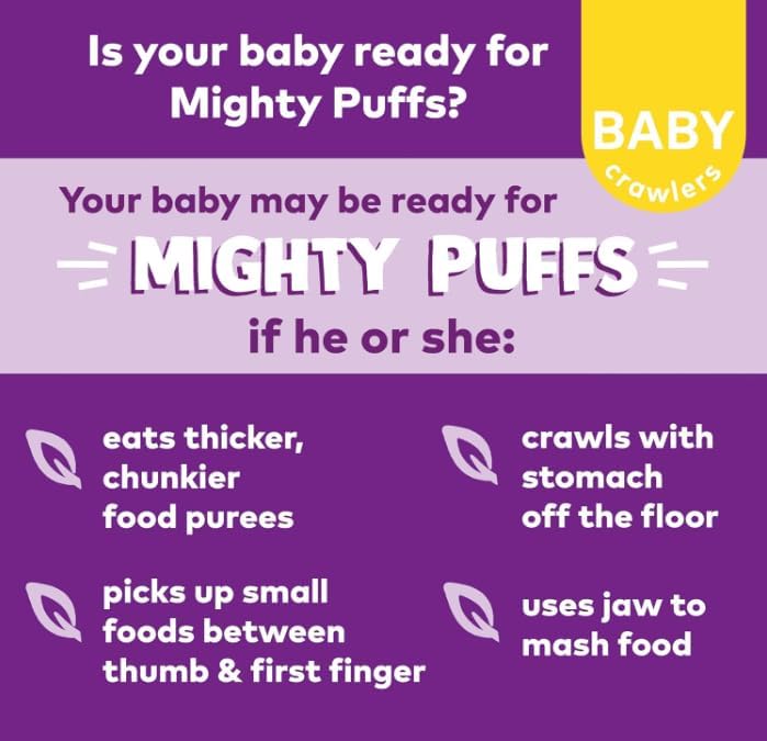 Side view of nutritional facts on the Plum Organics chickpea snack container.