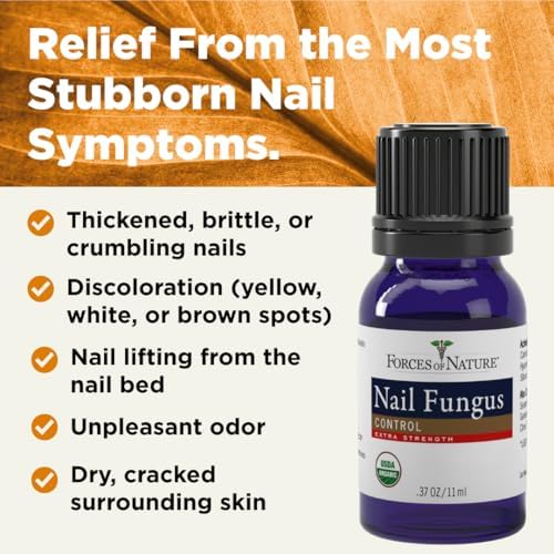 Organic antifungal nail oil for discolored and cracked toenails