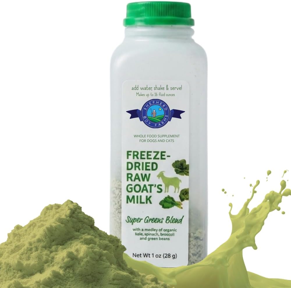 Shepherd Boy Farms Freeze Dried Raw Goats Milk with Probiotics for Dogs & Cats (Classic), High Protein Digestible Goat Milk for Sensitive Stomachs, Food Topper, Dog Camping Essentials - Makes 16 FL OZ - Image 13