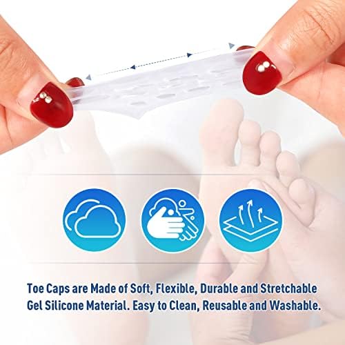 Comparison of thin and thick gel toe covers for customized protection.