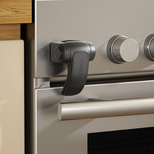 Eudemon child safety oven lock front view in black