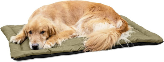 K9 Ballistics Tough Ripstop Dog Crate Pad in sage green front view