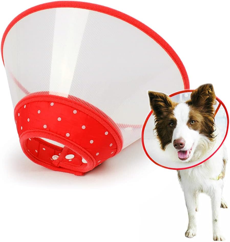 Pet Cone Recovery Dog Cone Adjustable Dog Collar Clear Padded Collar with Breathable Soft Edge, Plastic Puppy Cone Protect The Neck Surgery Recovery, Designed for Cats and Puppies (Small, Blue) - Image 10