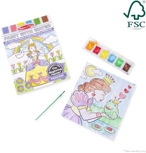 Complete set contents including the twenty page book and the included painting brush tool