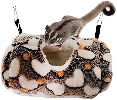Litewoo small animal hanging hammock inside a pet cage