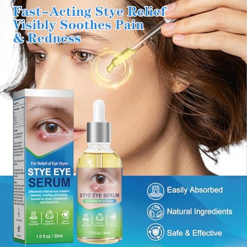 Application of La Personal eye serum on eyelid