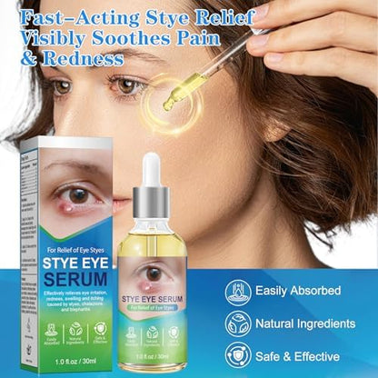 Application of La Personal eye serum on eyelid
