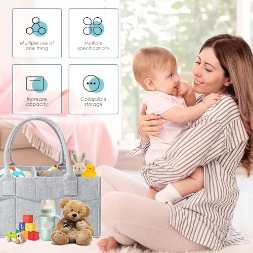 Cute Castle baby caddy organizer with removable dividers