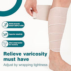 Authentic AZEN imported compression wraps showing stretch and fabric texture.