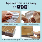 Adhesive backing view of 12 pack corner protectors
