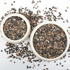 Close up of 1/4 inch natural pebbles for fish tank gravel