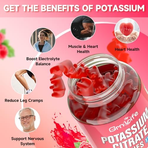 GrnLife high potency potassium citrate chewable vitamins nutritional label