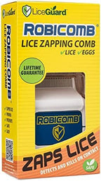 LiceGuard RobiComb blue and white electric zapping comb for kids hair care