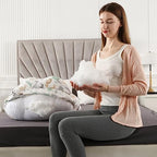 Battop nursing pillow showing extra top cushion for elevation