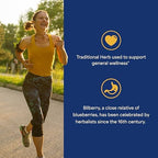 Puritan's Pride Bilberry 1000mg equivalent capsules antioxidant support usage directions