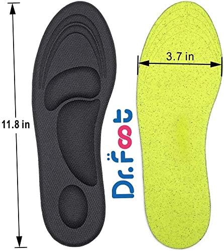 Dr. Foot moisture wicking sports insoles for men and women.