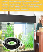 Flexible corrugated canister filter replacement hose close up