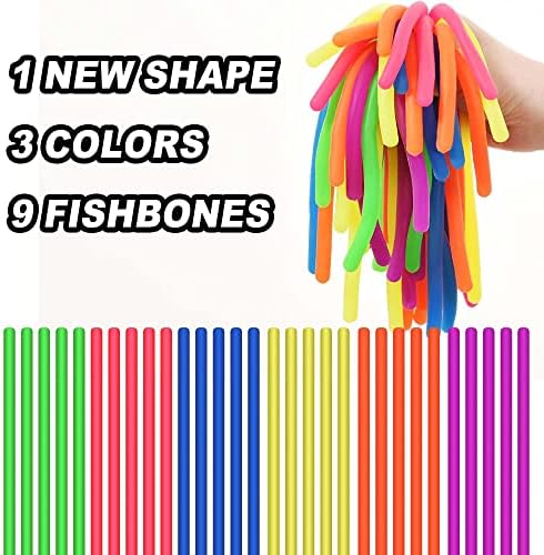 Washable sensory noodle toys showing their resilient design and smooth tactile surface