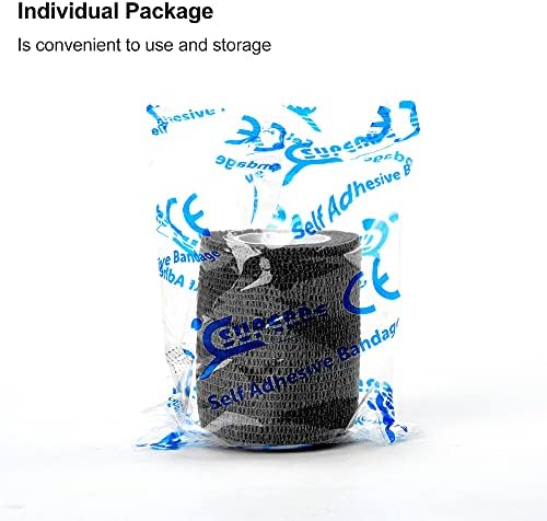 Individual roll of 2 inch x 5 yards breathable self sticking tape.