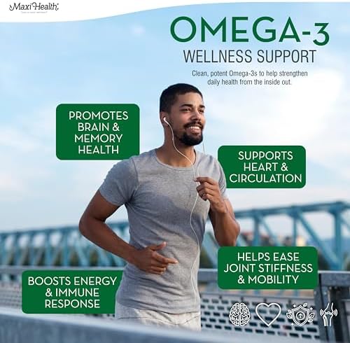 Maxi Health triple strength fish oil packaging and seals