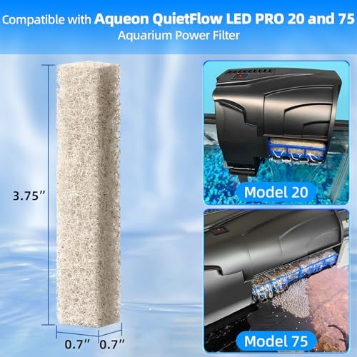 Pre cut aquarium filter media pads demonstrating a perfect fit for power filters.