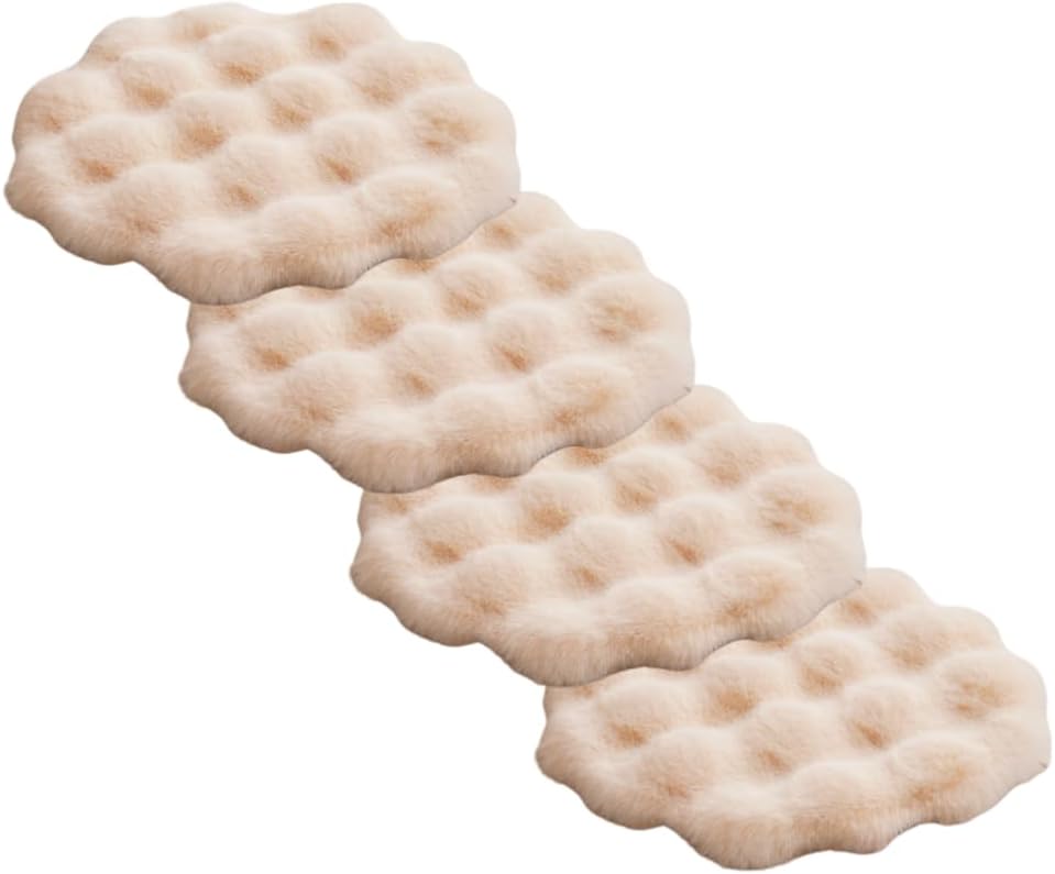 SHENGOCASE 2-Pack 14" Round Faux Rabbit Fur Cat Dog Bed Cushion Pad Mat, Cat Tree Tower Replacement Cushion Pad for Window Perch Carrier House Cage Crate Kennel Furniture - Image 13
